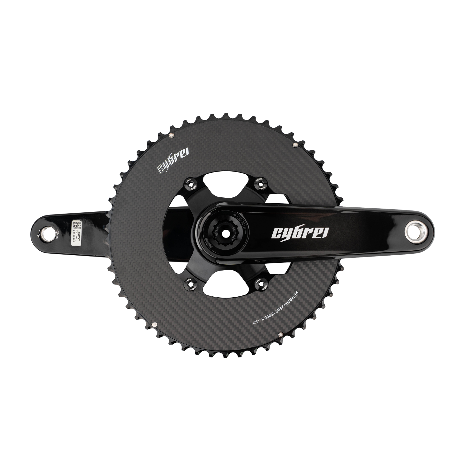 CYBREI Carbon Crankset - Alloy or Carbon Spider w/ EVO or METARBON Chainrings