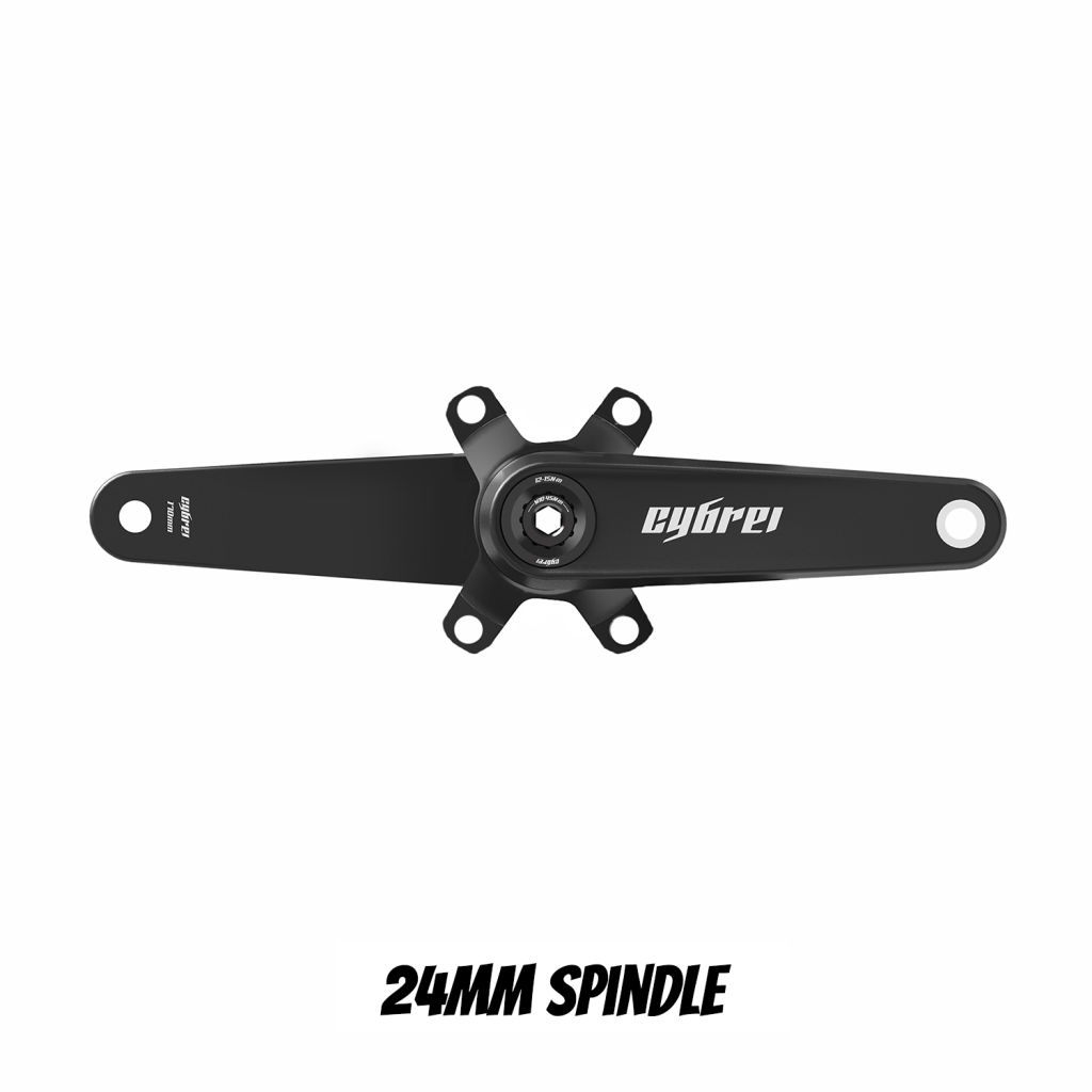CYBREI Carbon Crankset | 24mm Spindle, Alloy or Carbon Spider