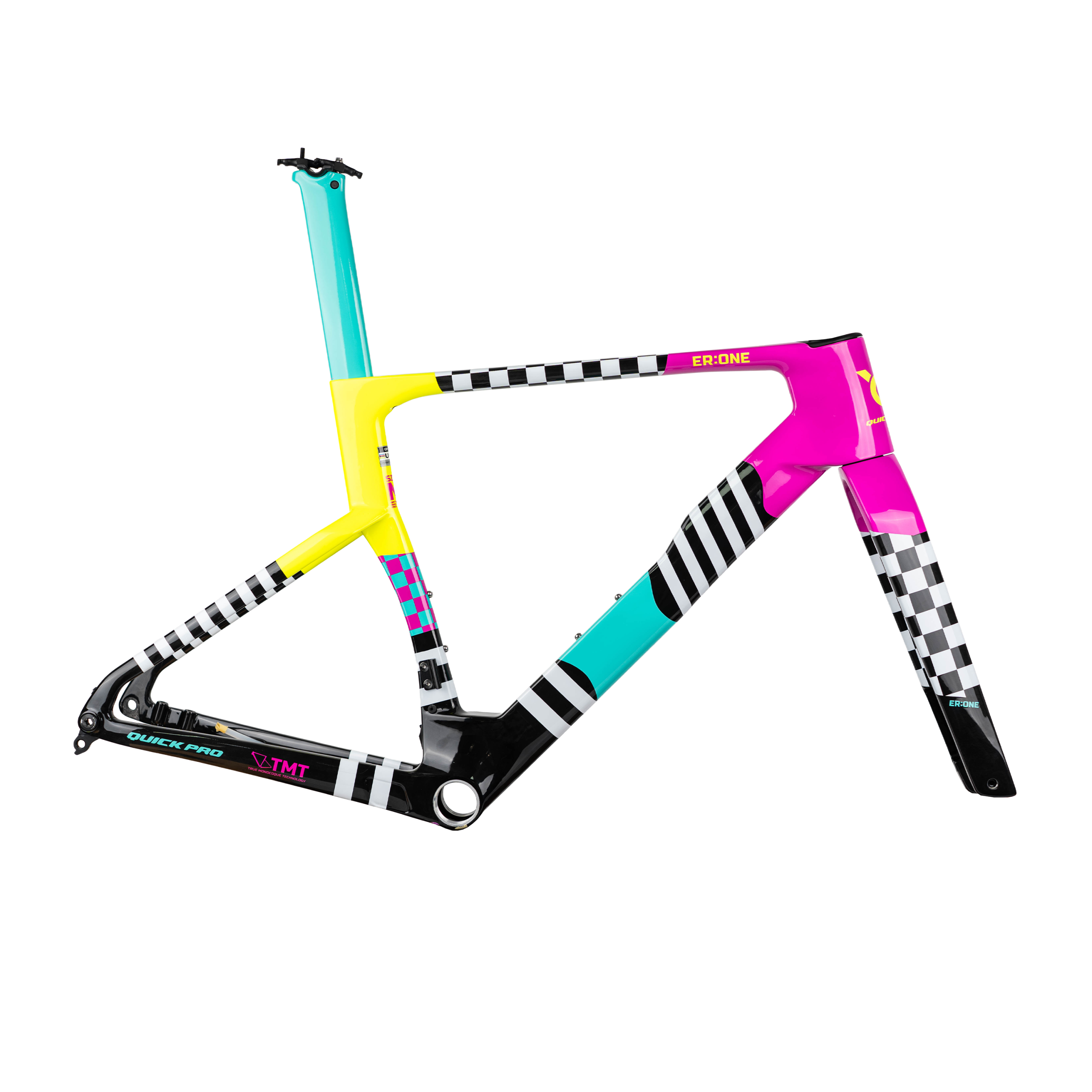 quick pro launches three new frames for 2026! Images... QUICK PRO ER:ONE AERO Road Bike FRAMESET – Panda Podium