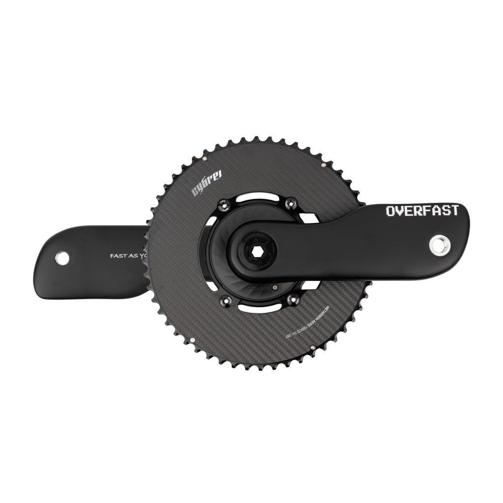 OVERFAST Aero Cranks w/ Spider + Chainrings