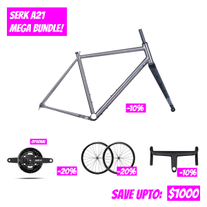 Serk A21 “The Dissident” Titanium MEGA Gravel Frame Bundle - Image 1