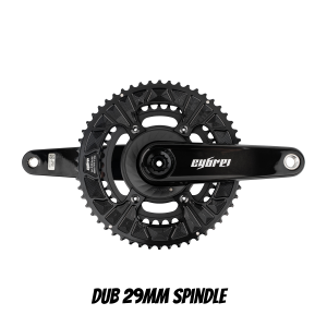 CYBREI Carbon Crankset | 29mm Spindle + Power Meter Spider + EVO Alloy Chainrings