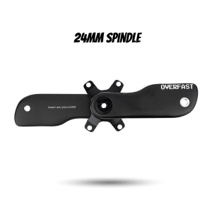 OVERFAST Aero Crankset | 24mm Spindle, Alloy or Carbon Spider
