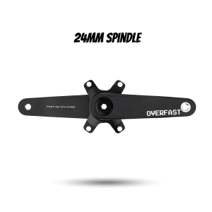 OVERFAST Light Crankset | 24mm Spindle, Alloy or Carbon Spider