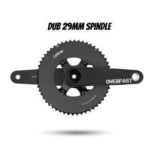 OVERFAST Light Crankset | 29mm Spindle, Alloy or Carbon Spider, METARBON Carbon Chainrings